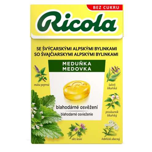 RICOLA МЕДУНКА БЕЗ САХАРА 40Г